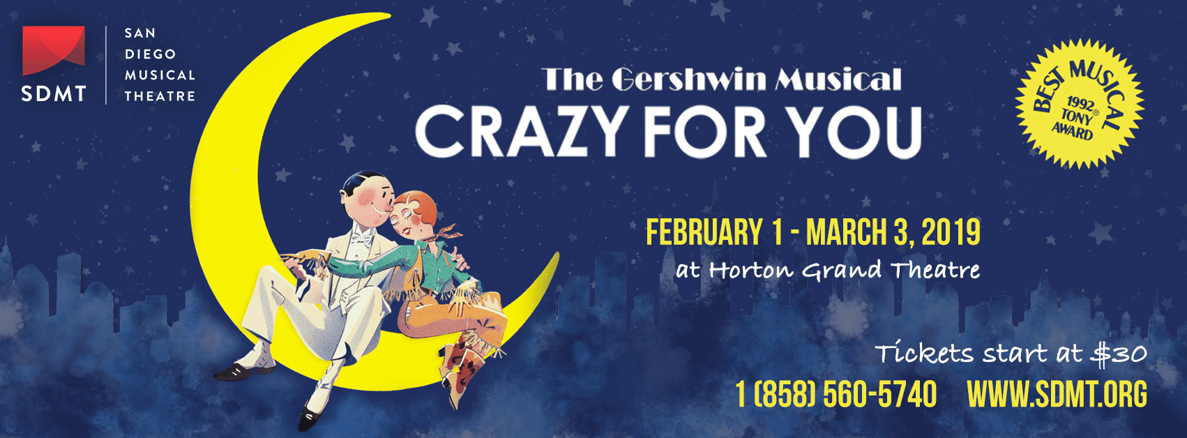 San Diego Broadway Shows: Visit Our Theatre To See “Crazy For You” Today